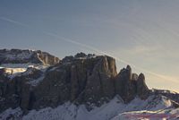 Torri di Sella e sella al tramonto